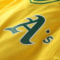 Men's Mitchell & Ness Mark McGwire Gold Athletics Authentic Batting Practice Jersey