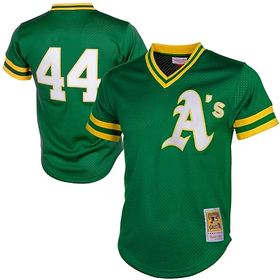 Maillot d'entraînement authentique Mitchell & Ness Reggie Jackson vert Athletics pour homme