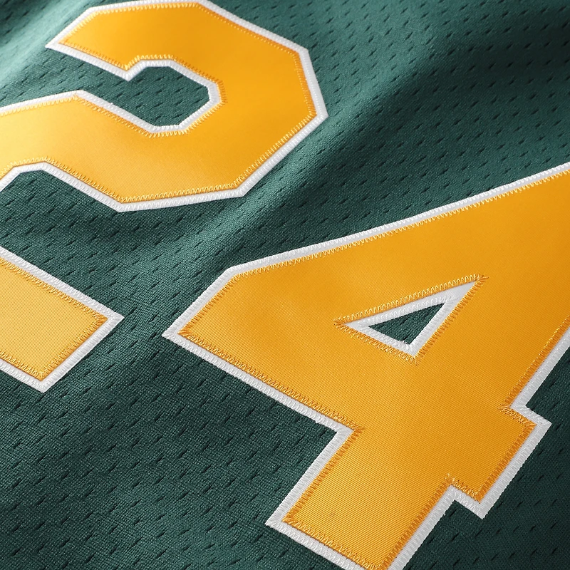 Men's Mitchell & Ness Rickey Henderson Green Athletics Authentic Batting Practice Jersey