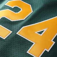 Men's Mitchell & Ness Rickey Henderson Green Athletics Authentic Batting Practice Jersey