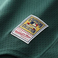 Men's Mitchell & Ness Rickey Henderson Green Athletics Authentic Batting Practice Jersey