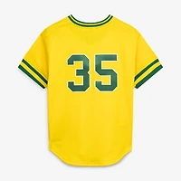 Men's Mitchell & Ness Rickey Henderson Yellow Athletics Authentic Batting Practice Jersey