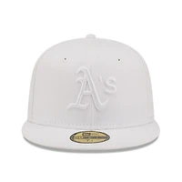 Men's New Era Athletics White on 59FIFTY Fitted Hat