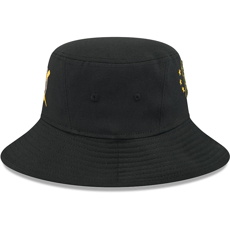 Men's New Era Black Athletics 2024 Armed Forces Day Bucket Hat