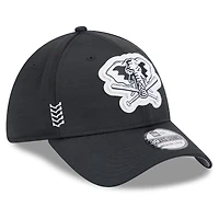 Casquette New Era Athletics 2024 Clubhouse 39THIRTY Flex Fit noire pour homme