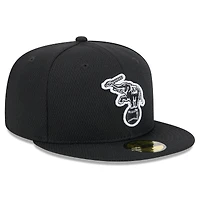 Men's New Era Black Athletics 2025 MLB Clubhouse 59FIFTY Fitted Hat