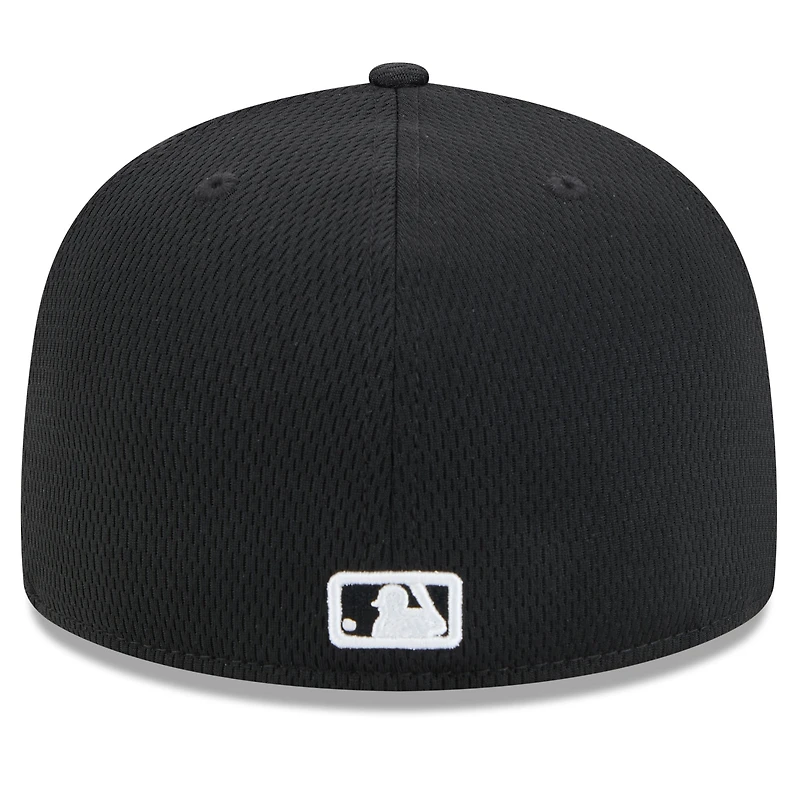 Men's New Era Black Athletics 2025 MLB Clubhouse 59FIFTY Fitted Hat