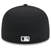 Men's New Era Black Athletics 2025 MLB Clubhouse 59FIFTY Fitted Hat