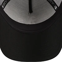 Men's New Era Black Athletics A-Frame 9FORTY Trucker Adjustable Hat