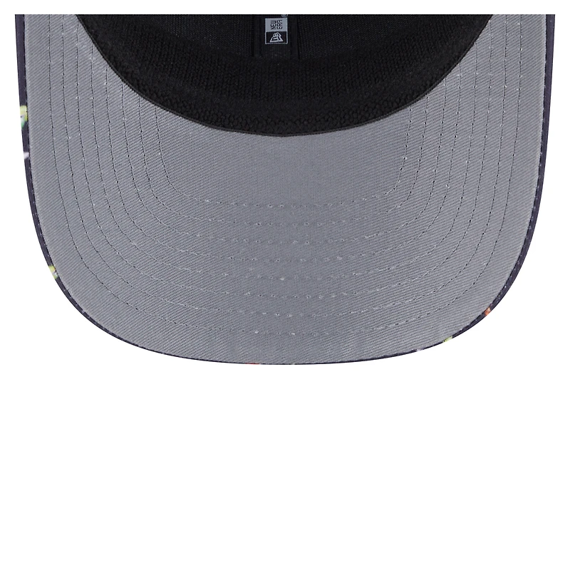 Men's New Era Black Athletics Adventure Drinks Pattern 9SEVENTY Stretch-Snap Hat