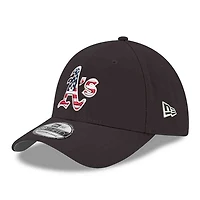 Men's New Era Black Athletics America 250 39THIRTY Flex Hat