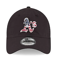 Men's New Era Black Athletics America 250 9TWENTY Adjustable Hat