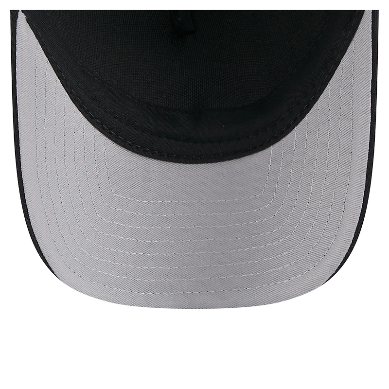 Men's New Era Black Athletics City Initial 9FORTY A-Frame M-Crown Adjustable Trucker Hat