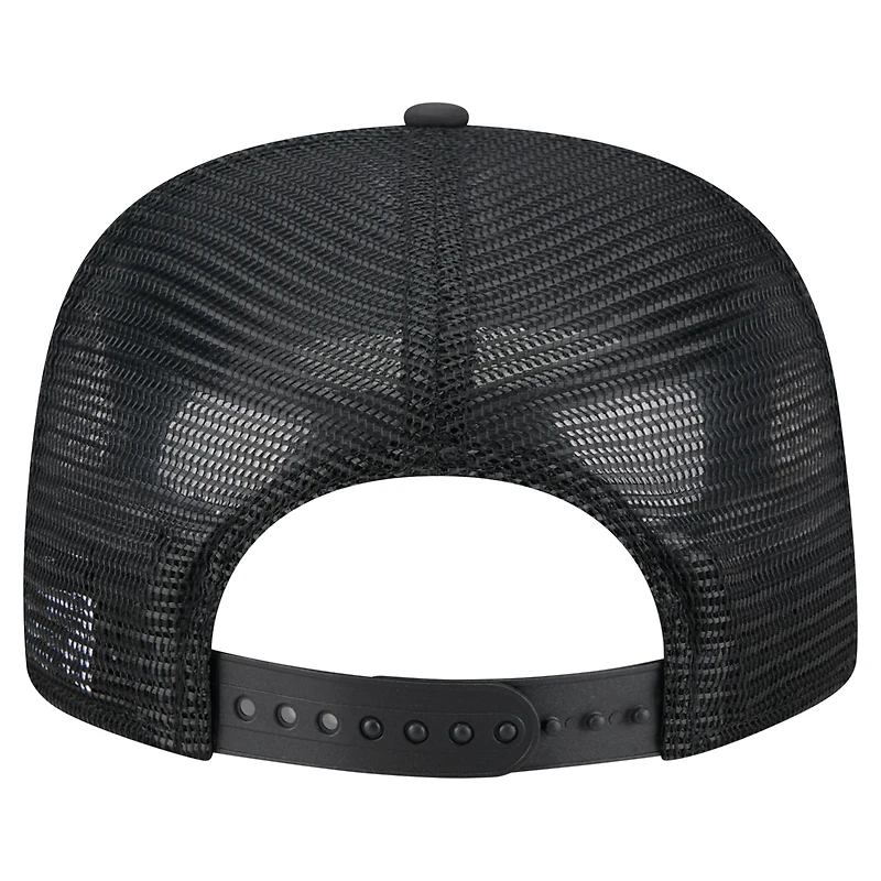 Men's New Era  Black Athletics Gummy Golfer Trucker Adjustable Hat