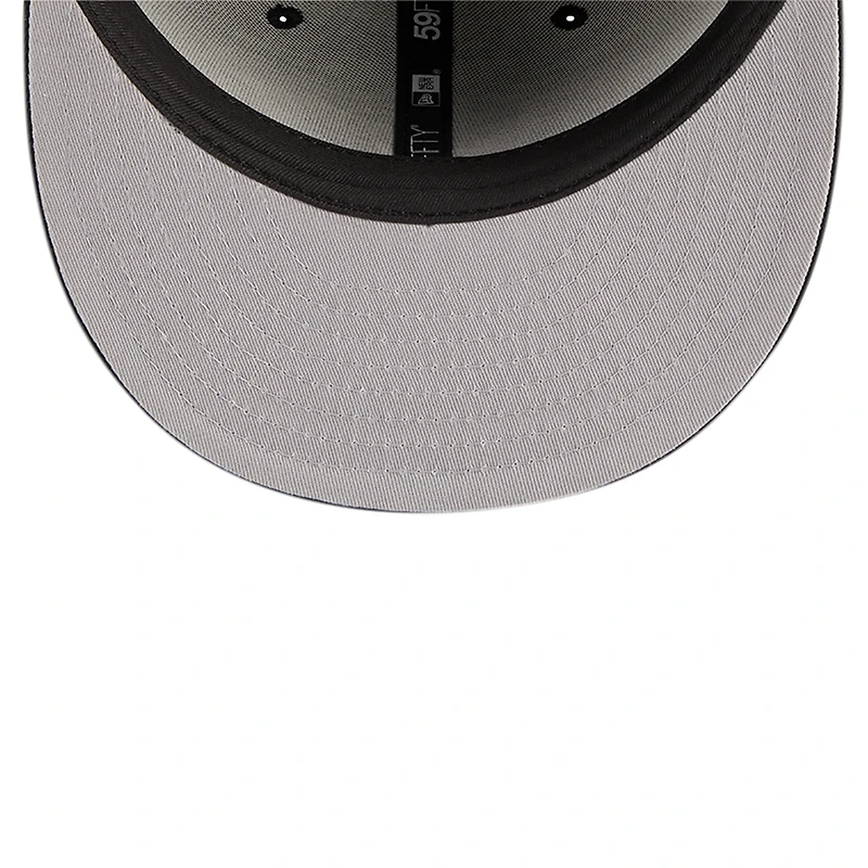 Men's New Era Black Athletics Logo 59FIFTY Fitted Hat