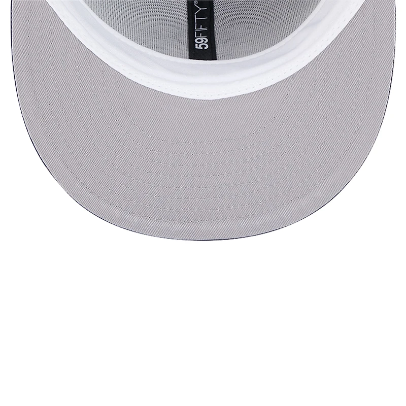 Casquette ajustée Fracture 59FIFTY Athletics Logo noire New Era pour homme
