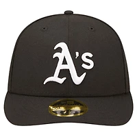 Men's New Era Black Athletics Low Profile 59FIFTY Fitted Hat