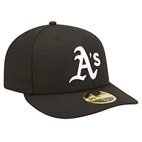 Men's New Era Black Athletics Low Profile 59FIFTY Fitted Hat