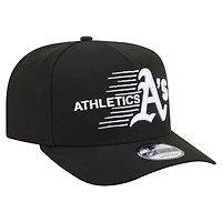 Casquette snapback New Era Athletics Motion A-Frame 9FIFTY noire pour homme