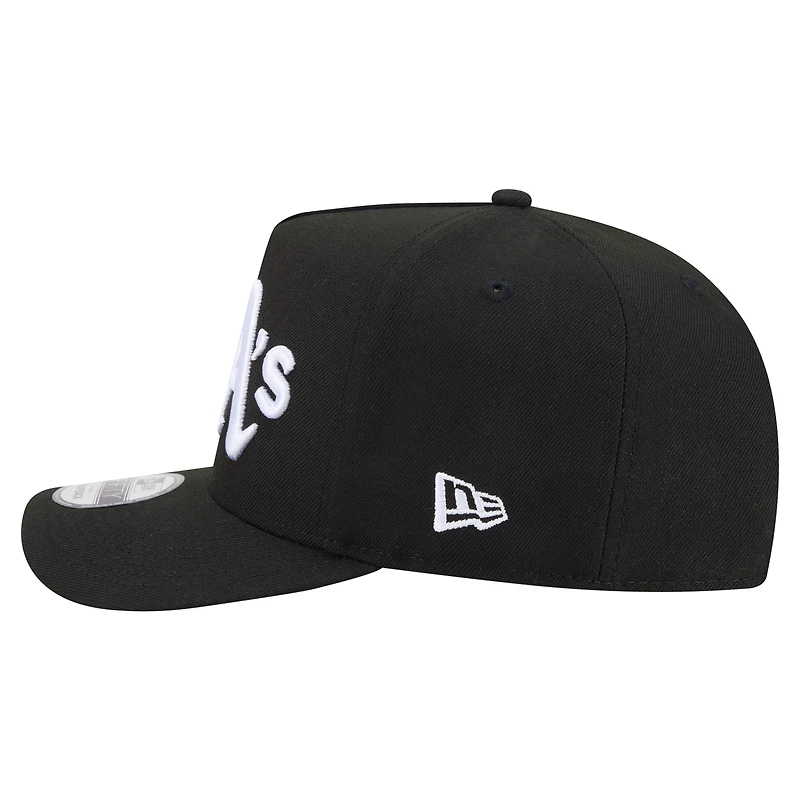 Men's New Era  Black Athletics Motion A-Frame 9FIFTY Snapback Hat