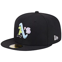 Men's New Era Black Athletics Multi-Color Pack 59FIFTY Fitted Hat