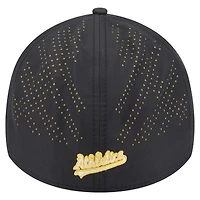 Men's New Era  Black Athletics Night 39THIRTY Flex Hat