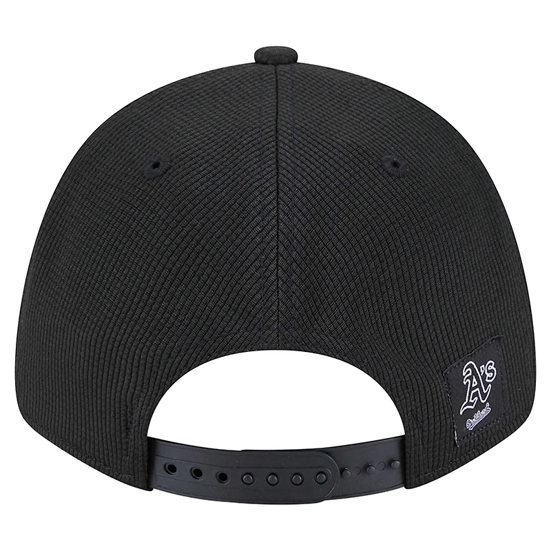 Men's New Era Black Athletics Pivot 9FORTY Adjustable Hat