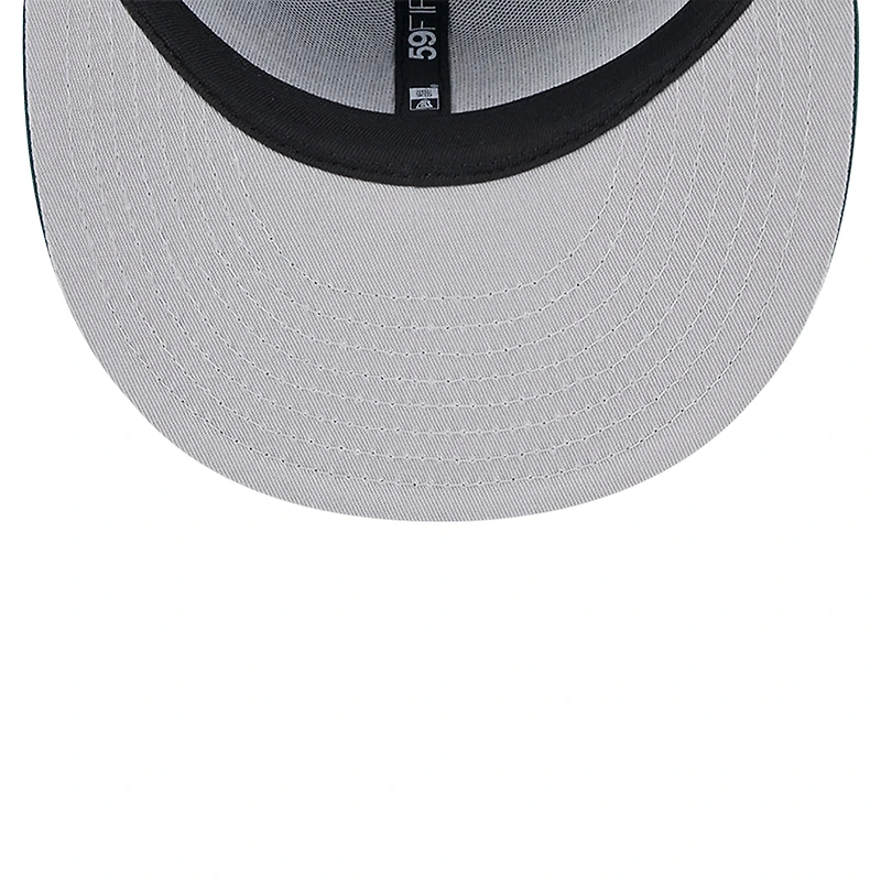 Men's New Era Black Athletics Retro Spring Training 59FIFTY Fitted Hat