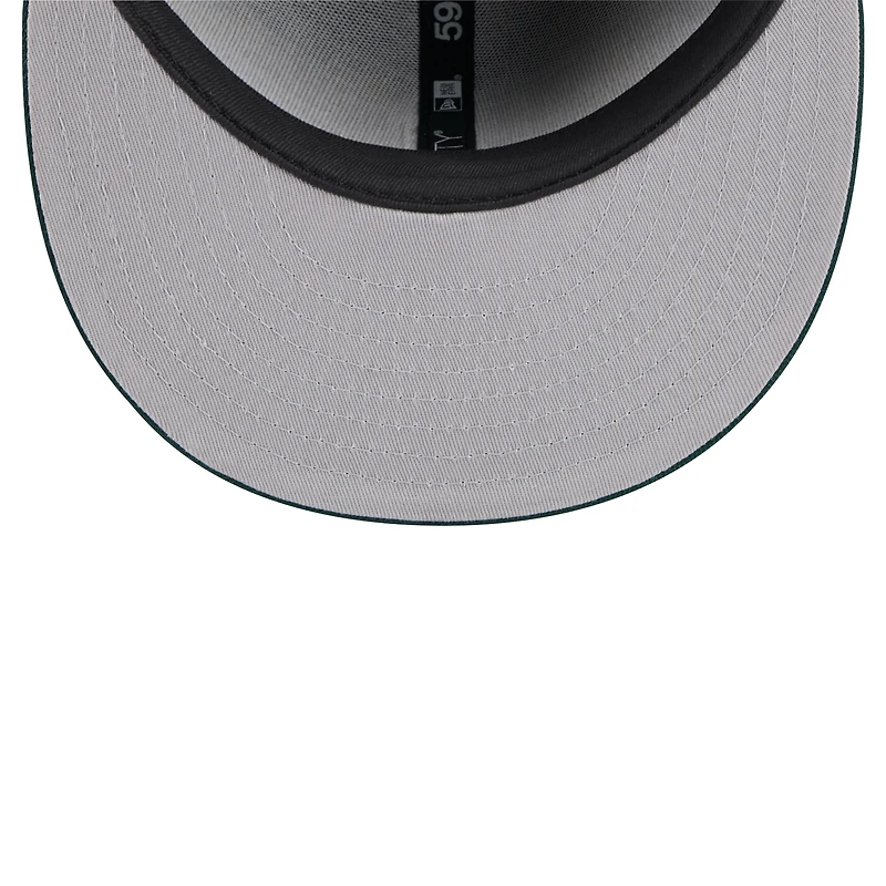 Men's New Era Black Athletics Shadow Stitch 59FIFTY Fitted Hat