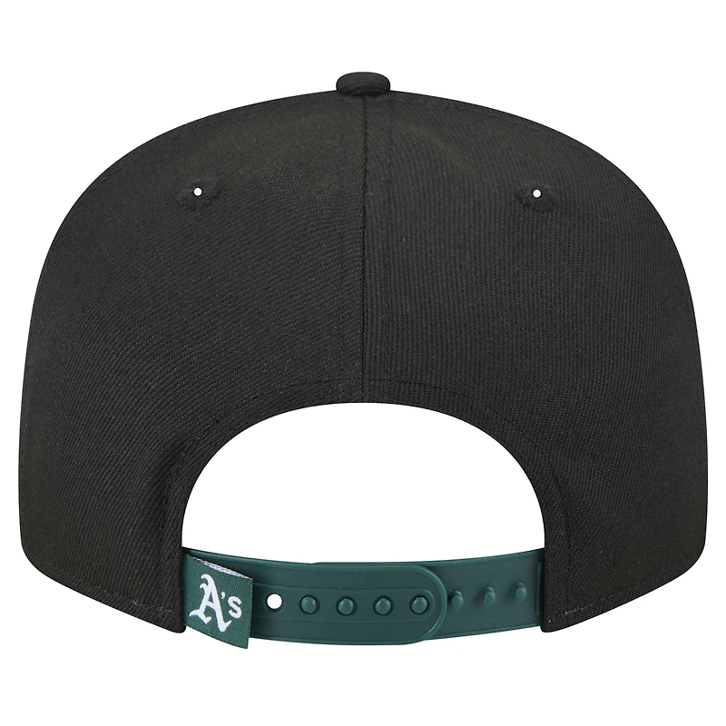 Men's New Era Black Athletics Splatter 9FIFTY Snapback Hat