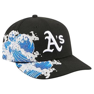 Men's New Era  Black Athletics Surf 59FIFTY Fitted Hat