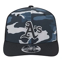 Casquette New Era Athletics noire camouflage ton sur ton 9SEVENTY pour homme