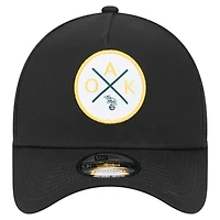 Casquette ajustable A-Frame 9FORTY Oakland Athletics de New Era pour homme, noire