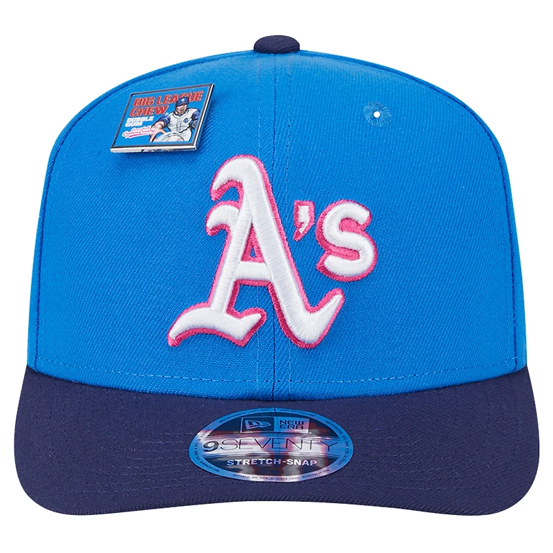 Men's New Era Blue/Navy Athletics 2024 Big League Chew Flavor Pack 9SEVENTY Adjustable Hat