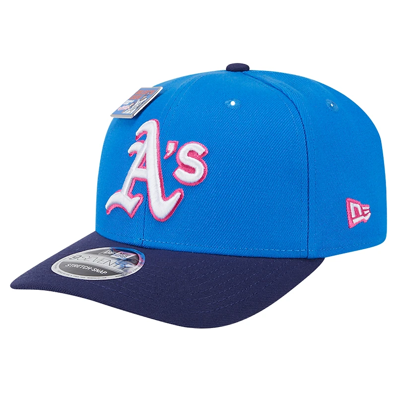 Men's New Era Blue/Navy Athletics 2024 Big League Chew Flavor Pack 9SEVENTY Adjustable Hat