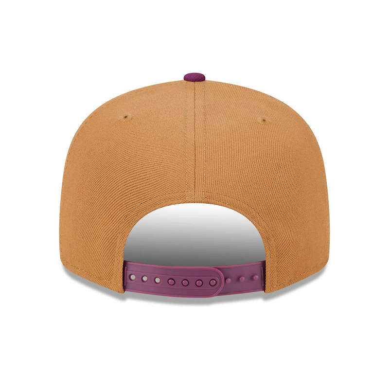 Men's New Era Brown/Purple Athletics Color Pack Two-Tone 9FIFTY Snapback Hat