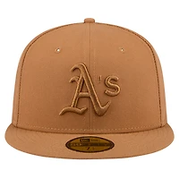 Men's New Era Brown Athletics Color Pack 59FIFTY Fitted Hat