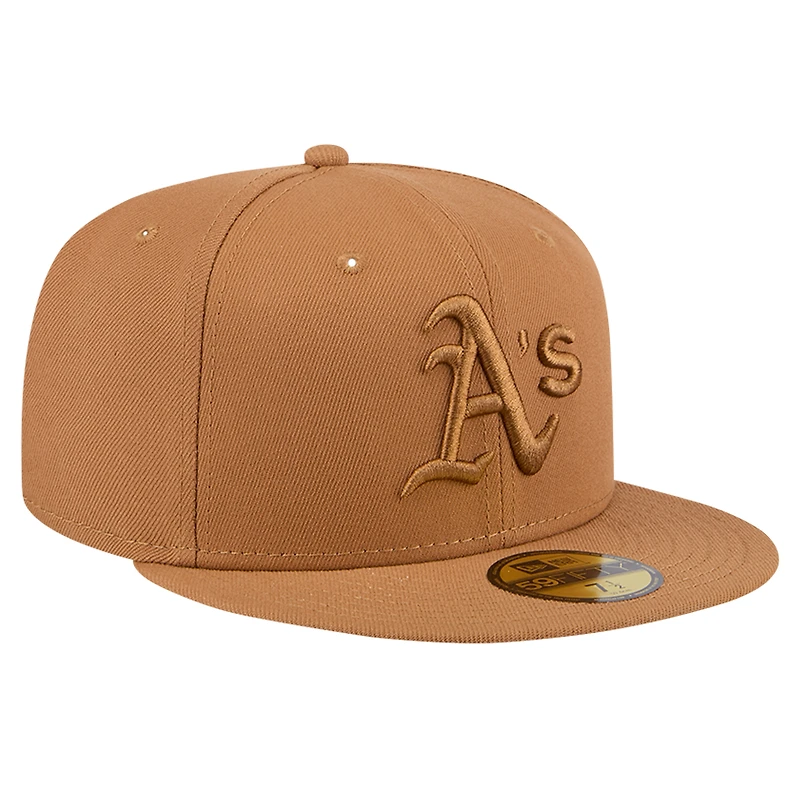 Men's New Era Brown Athletics Color Pack 59FIFTY Fitted Hat