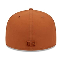 Casquette ajustée 59FIFTY Athletics marron de New Era pour homme