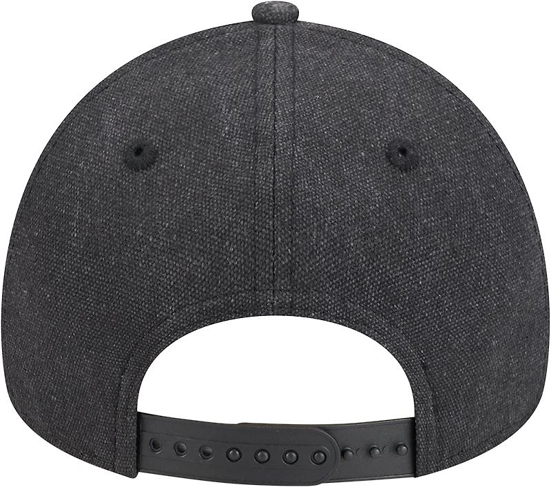 Men's New Era Charcoal Athletics Logo Essentials 9FORTY A-Frame Adjustable Hat