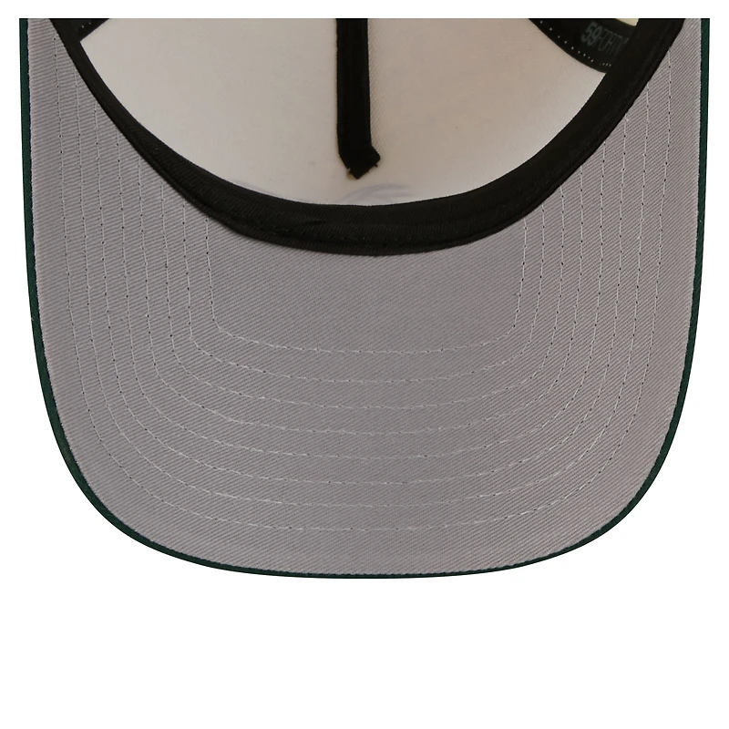 Casquette ajustée New Era Athletics crème pour homme, modèle A-Frame chromé 59FORTY
