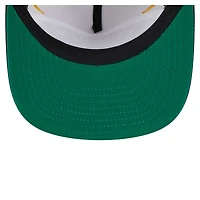 Men's New Era Cream Athletics Iron Golfer Snapback Hat