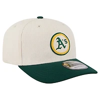 Casquette ajustable New Era Athletics Loyal 9SEVENTY pour homme, couleur crème