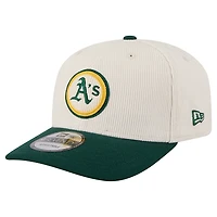 Casquette ajustable New Era Athletics Loyal 9SEVENTY pour homme, couleur crème