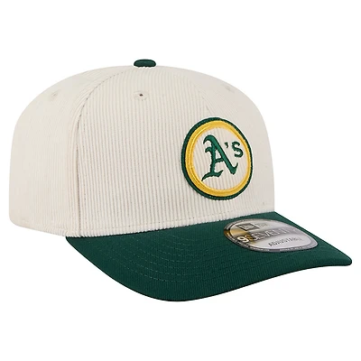 Casquette ajustable New Era Athletics Loyal 9SEVENTY pour homme, couleur crème