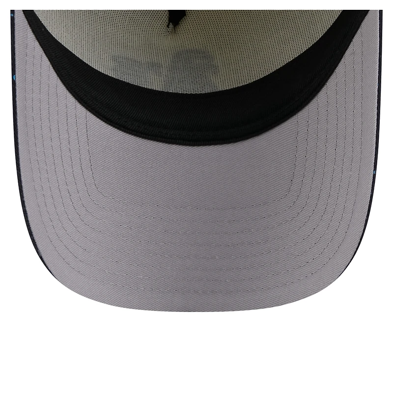 Men's New Era  Cream Athletics Speckle A-Frame 9FORTY Adjustable Hat