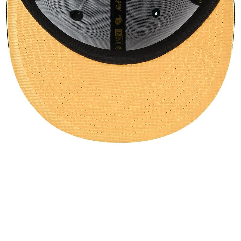 Casquette ajustée New Era Athletics 2025 59FIFTY Day vert foncé pour homme avec épingles