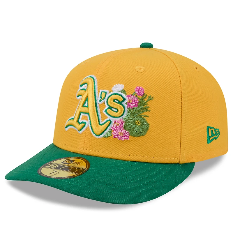 Men's New Era  Gold/Green Athletics 2026 Spring Training 59FIFTY Fitted Hat