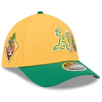 Casquette New Era Athletics M-Crown 39THIRTY Flex pour homme, or/vert, collection printemps 2026