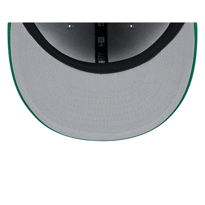 Men's New Era  Gray/Green Athletics 2025 Batting Practice 59FIFTY Fitted Hat